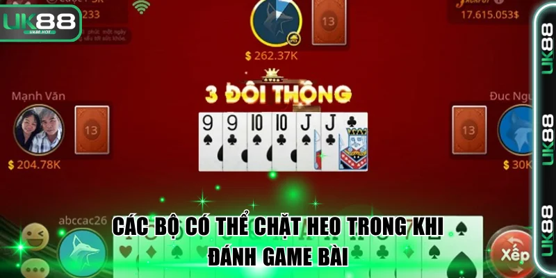 Các bộ có thể chặt heo trong khi đánh game bài.